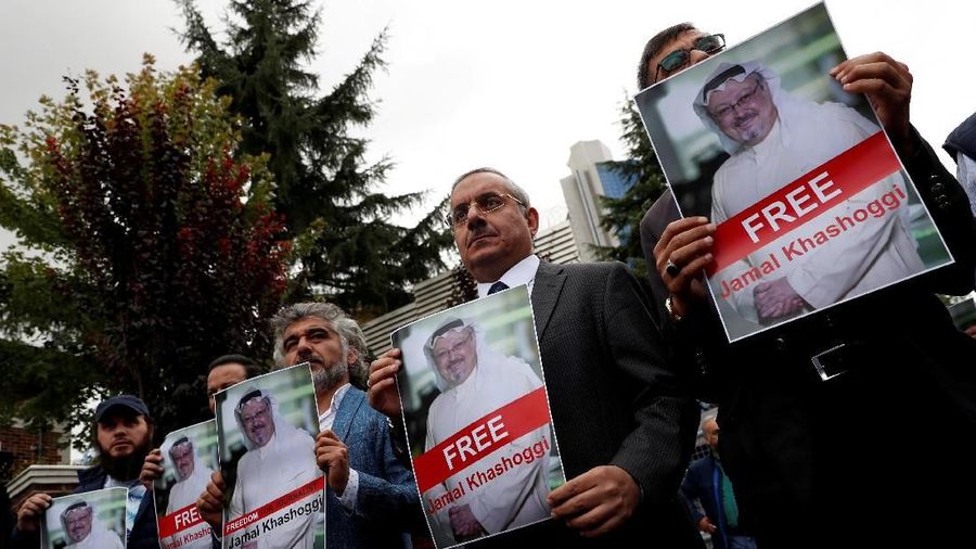 Juru Bicara Gedung Putih Sarah Sanders angkat bicara menyusul pengumuman tewasnya Jamal Khashoggi oleh pemerintah Arab Saudi.