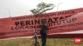Keberanian Anies menghentikan mega proyek reklamasi Teluk Jakarta mendapat sambutan luas dari masyarakat, terutama dari para nelayan di pesisir Teluk Jakarta. (CNNIndonesia/Adhi Wicaksono)