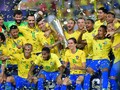 FOTO: Kalahkan Argentina, Brasil Seperti Juara Piala Dunia