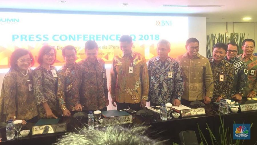 BBNI mencetak laba bersih Rp 11,44 triliun pada kuartal III-2018 atau naik 12,6%.