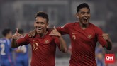 Timnas Indonesia U-19 akhirnya mampu memecah kebuntuan pada menit ke-50 melalui gol Egy Maulana Vikri memanfaatkan kesalahan lini belakang Taiwan dalam mengantisipasi umpan Witan Sulaeman. (CNN Indonesia/Hesti Rika)
