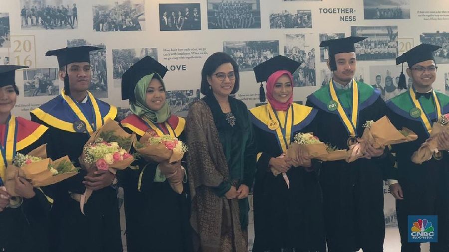 Sri Mulyani memberi pesan untuk alumni STAN menjaga integritasnya. 