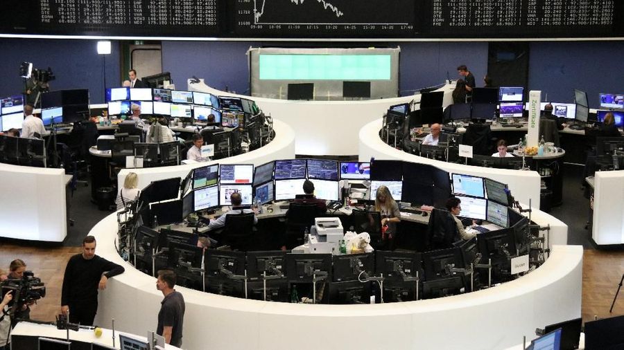 The German share price index DAX graph is pictured at the stock exchange in Frankfurt, Germany, October 17, 2018.    REUTERS/Staff