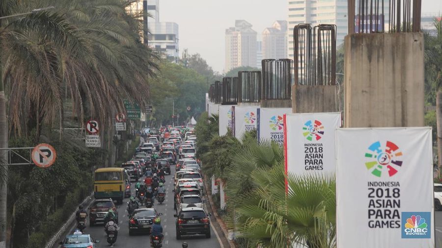 Rencananya tiang monorel tersebut untuk integrasi alat transportasi di Ibukota.