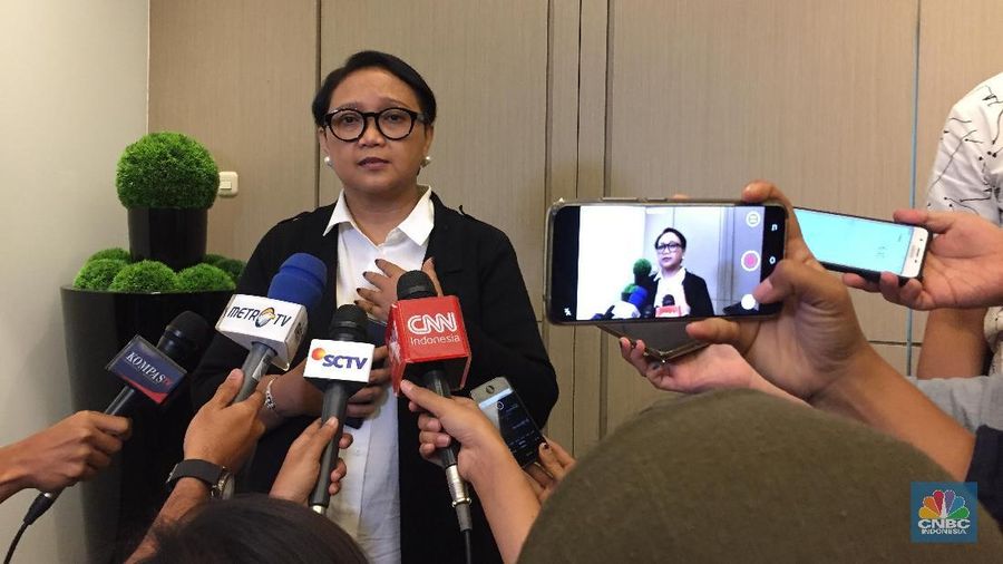 Menteri Luar Negeri Indonesia Retno LP Marsudi (CNBC Indonesia/Anastasia Arvirianty)