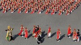 Gandrung Sewu masuk dalam Top 100 Calender of Event (COE) Nasional 2018, yang dicanangkan oleh Kementerian Pariwisata. (Budi Candra Setya/ ANTARA)