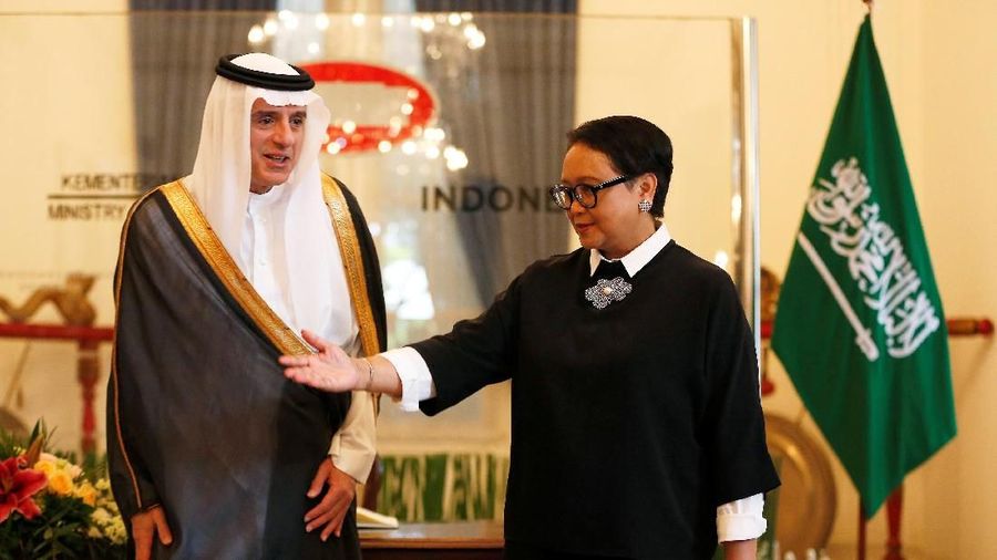 Beberapa isu yang dibahas di antaranya program kerja sama ekonomi kedua negara dan kasus Jamal Khashoggi.