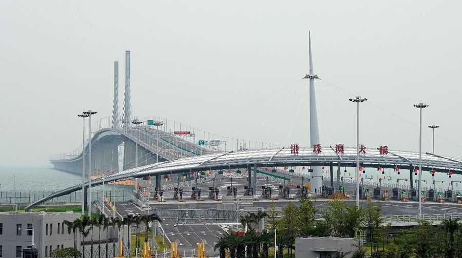 A building of Hong Kong-Zhuhai-Macau bridge Zhuhai port is seen after its opening ceremony in Zhuhai, China October 23, 2018. REUTERS/Aly Song