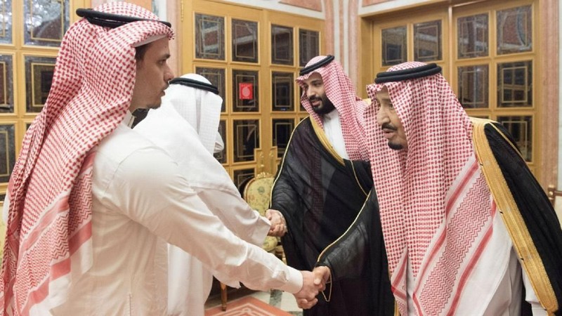 Kedatangan menyampaikan belasungkawa yang tulus kepada keluarga Jamal Khashoggi.