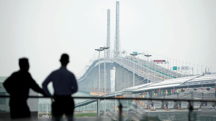 A general view of the Hong Kong-Zhuhai-Macau bridge after its opening ceremony in Zhuhai, China October 23, 2018. REUTERS/Aly Song
