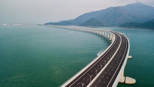 FOTO: Jembatan Laut Hong Kong-Makau