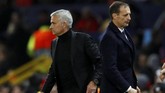 Jose Mourinho dan Massimiliano Allegri meraih hasil berbeda dalam tiga laga Liga Champions. Mourinho meraih satu kemenangan, satu kali seri dan sekali kalah. Sementara Allegri membukukan tiga kemenangan. (Action Images via Reuters/Jason Cairnduff)