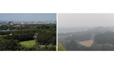 Perkembangan ini menjadi perhatian sejumlah pakar. Financial Times mengamati citra satelit yang dihimpun NASA dari waktu ke waktu. (AFP Photo/Nicolas Asfouri)