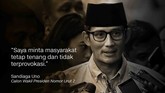 Calon Wakil Presiden nomor urut 02 Sandiaga Uno.