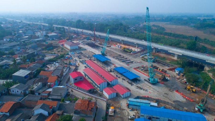 Proyek Infrastruktur kereta cepat Jakarta-Bandung (dok. WIKA)
