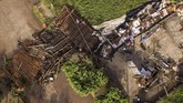 Pemandangan udara dari sebuah gereja yang hancur diterjang badai Willa (Photo by RASHIDE FRIAS / AFP)
