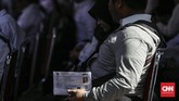 Tes Seleksi Kompetesi Dasar seleksi calon pegawai negeri sipil (CPNS) dimulai hari ini, Jumat, 26 Oktober 2018. Salah satu lokasi penyelenggaraan tes adalah Gedung Kantor Walikota Jakarta Selatan. (CNNIndonesia/Adhi Wicaksono)