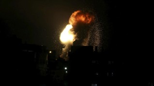 FOTO: Roket-roket Israel Kembali Hujani Gaza