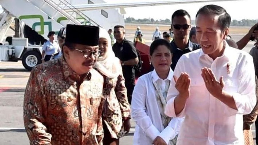 Kunjungan tersebut untuk meninjau sekaligus meresmikan pembebasan tarif tol Jembatan Suramadu.