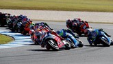 Balapan MotoGP Australia 2018 di Sirkuit Phillip Island berlangsung menarik. Pebalap tuan rumah Jack Miller sempat memimpin jalannya balapan. (REUTERS/Brandon Malone)