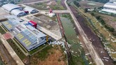 Nilai kerusakan Jakabaring Sport City (JSC) Palembang diperkirakan mencapai Rp20 miliar. (ANTARA FOTO/Nova Wahyudi/wsj).