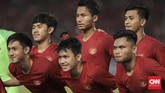 Timnas Indonesia U-19 tampil di babak perempat final Piala Asia U-19 untuk kali pertama setelah tahun 1978. (CNN Indonesia/ Hesti Rika)