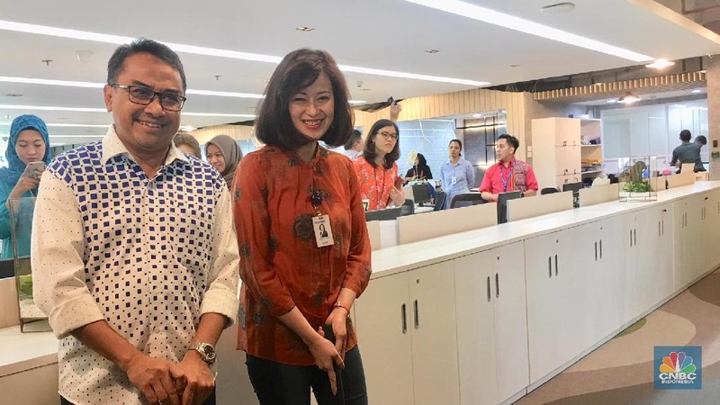 Mandiri mengubah konsep ruang kerja agar lebih milenial.