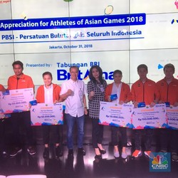 BRI Apresiasi Atlet Bulutangkis Peraih Medali Asian Games