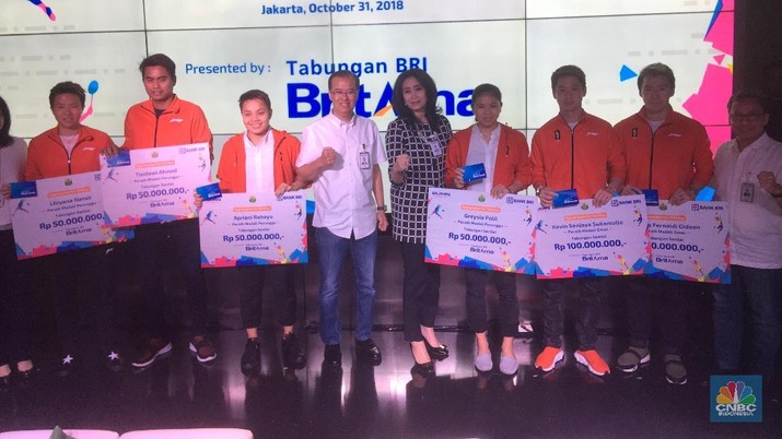BRI Apresiasi Atlet Bulutangkis Peraih Medali Asian Games BRI berikan apresiasi bagi peraih medali untuk cabang olahraga bulutangkis di Asian Games 2018.
