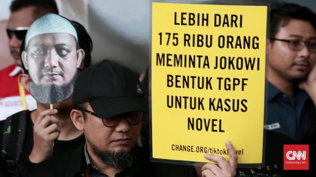 600 Hari Kasus Novel, Pegawai KPK Desak Jokowi Usut Pelaku