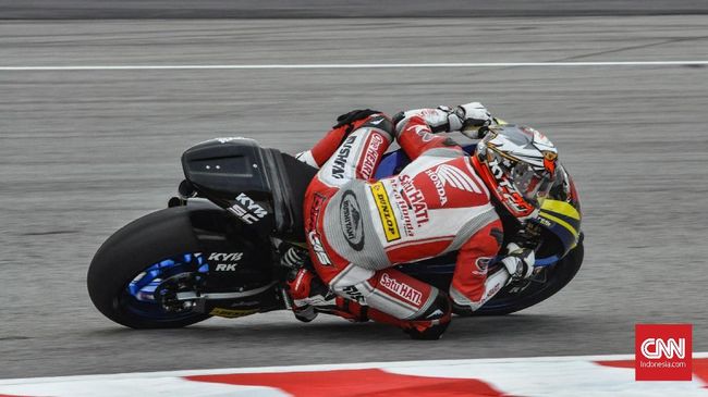 Dimas Ekky Merasa Beruntung Tak Cedera Parah di Moto2 Spanyol