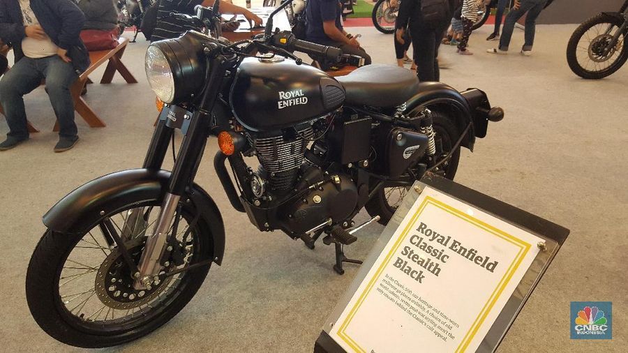 Presiden Joko Widodo (Jokowi) mendatangi pameran Indonesia Motorcycle Show bertempat di Jakarta Convention Center (JCC)
