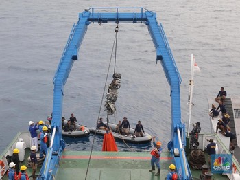 Penyelam Temukan Turbin Pesawat Lion Air JT 610 yang Jatuh