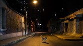 Kejahatan dan krisis ekonomi telah mengubah jalan-jalan yang ramai di Caracas, Venezuela. Jalan-jalan itu berubah menjadi tanah tak bertuan setelah matahari terbenam. (Photo by RONALDO SCHEMIDT/AFP)