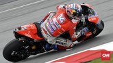 Pebalap Ducati Andrea Dovizioso akan start dari posisi kelima pada balapan MotoGP Malaysia 2018, Minggu (4/11). (CNN Indonesia /Haryanto Tri Wibowo)
