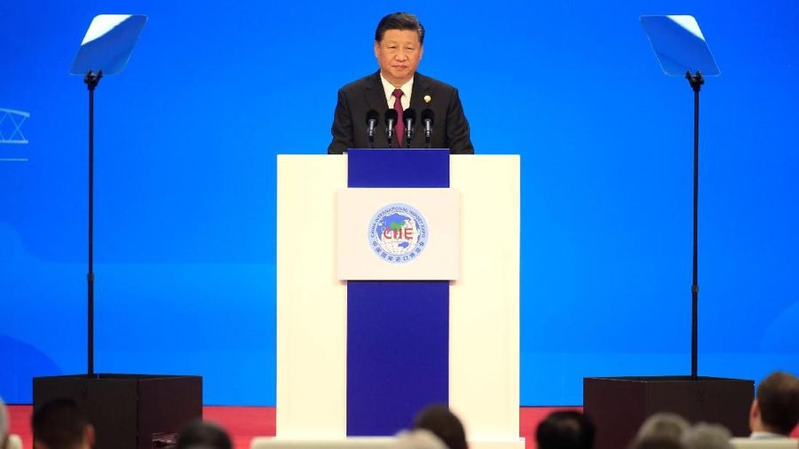 Chinese President Xi Jinping attends the opening ceremony for the first China International Import Expo (CIIE) in Shanghai, China November 5, 2018. REUTERS/Aly Song/Pool