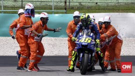 FOTO: Suka Duka Valentino Rossi di MotoGP Malaysia