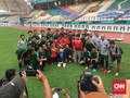 Timnas Indonesia Kedatangan Tamu Istimewa di Sesi Latihan