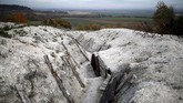 Dalam sejarah disebutkan bahwa pertempuran paling berdarah sepanjang PD I ialah di La Main de Massiges, antara Jerman dan Prancis. (REUTERS/Christian Hartmann)