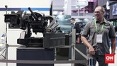 Tema besar Indo Defence & Expo Forum 2018 adalah Membangun Kemitraan Pertahanan Global Untuk Mengamankan Masa Depan. (CNN Indonesia/Andry Novelino)