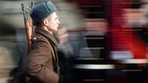 Perwakilan militer Rusia di Moskow, Mayor Sergei Sobyanin mengatakan Parade 1941 dilakukan setiap tahun sebagai sarana pembelajaran sejarah bagi rakyat Negeri Beruang Merah. (REUTERS/Maxim Shemetov)