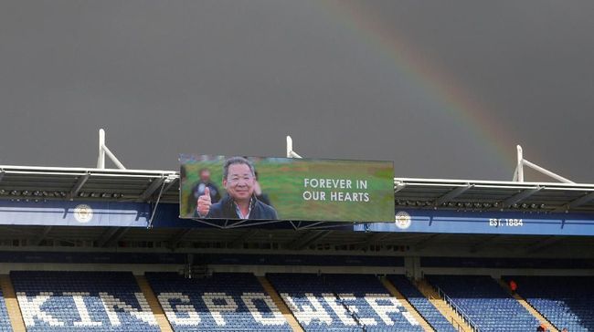 Pelangi di Leicester vs Burnley Diyakini Fan untuk Vichai