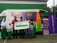 Dorong Minat Baca, Bank Muamalat Gelar Perpustakaan Keliling