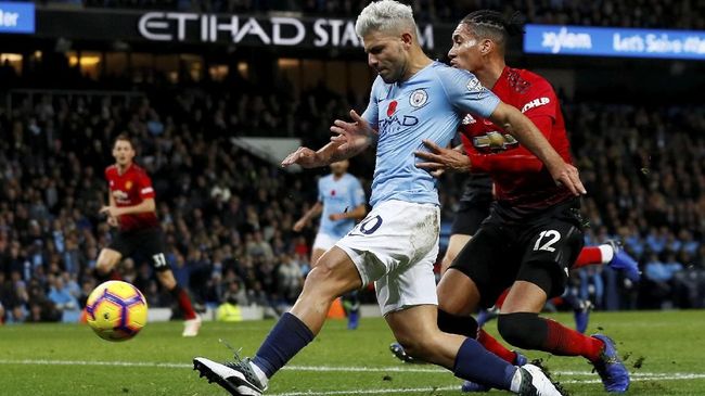Awas MU, Aguero Sembilan Kali Cetak Gol di Derby Manchester
