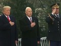 VIDEO: Usai Dikecam, Trump Hadiri Penghormatan Perang Dunia