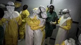 Wabah tersebut merupakan yang kesepuluh kalinya menimpa Kongo sejak Ebola terdeteksi pertama kali pada 1976 silam. (Photo by John WESSELS/AFP)