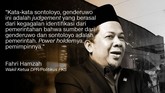 Fahri Hamzah, Politikus PKS/Wakil Ketua DPR.