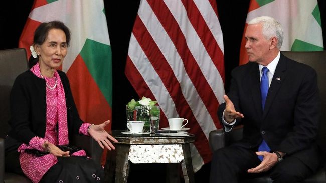 Wapres AS Cecar Suu Kyi soal Rohingya