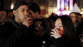 Beaujolais Nouveau Day sendiri dimulai pada tahun 1985 silam. Biasanya, perayaan ini jatuh pada Kamis ketiga di bulan November. (REUTERS/Emmanuel Foudrot)