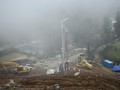 FOTO: Perbaikan Jalur Penahan Longsor di Kawasan Puncak